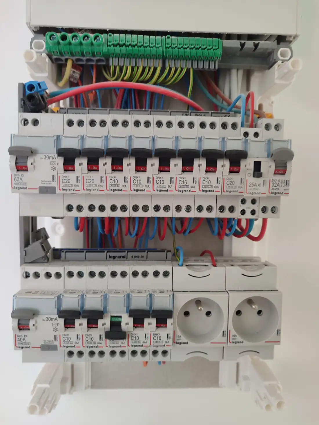 Tableau électrique 2 rangées Legrand